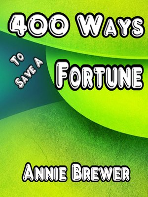 cover image of 400 Ways to Save a Fortune
